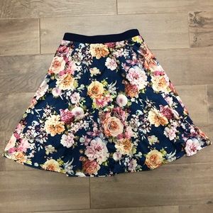 Velvety soft floral skirt. So fabulous